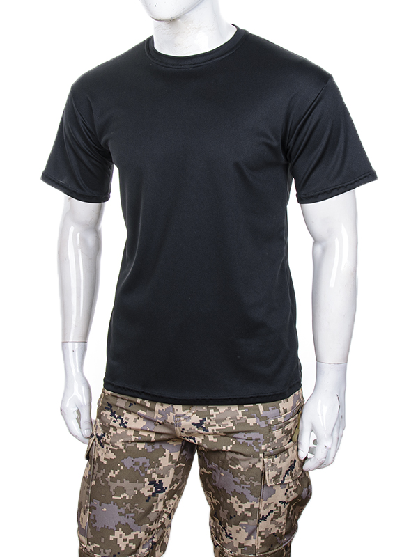 Футболка Max-T (S-4XL) MX58 чорний (лето)