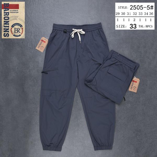 Штаны спорт Baron Jeans (29-36) 2505-5 d.grey (деми)