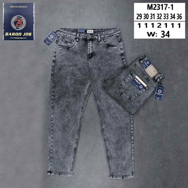 Джинсы Baron Jeans (29-36) M2327-1 grey (деми)