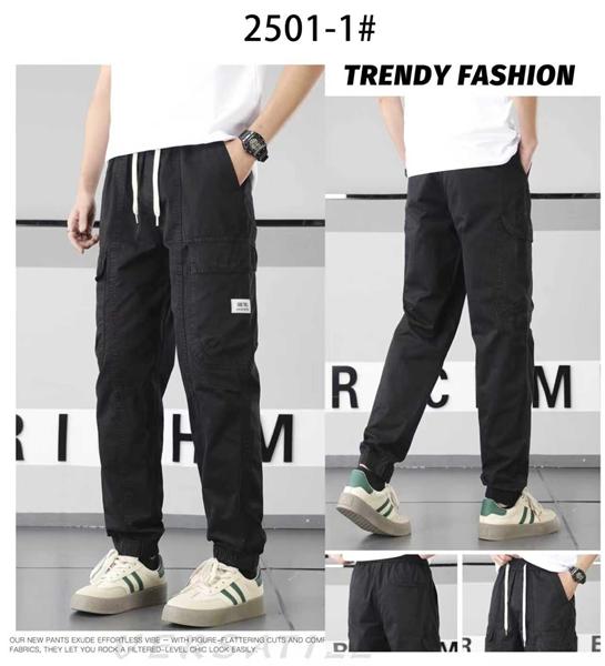 Штаны спорт Baron Jeans (29-36) 2501-1 black (деми)