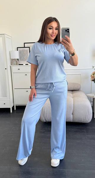 Костюм спорт Alisa Brand (42-52) 2221 l.blue (лето)