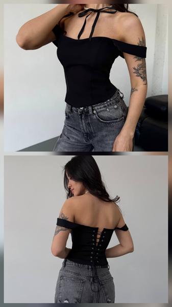 Корсет Alisa Brand (S-XL) 603 black (лето)