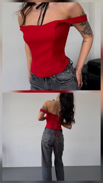 Корсет Alisa Brand (S-XL) 603 red (лето)