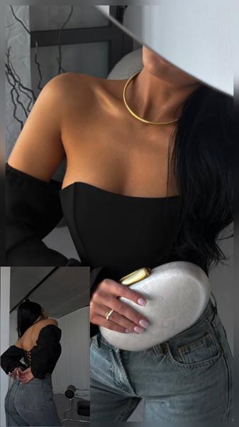 Корсет Alisa Brand (S-XL) 611 black (лето)
