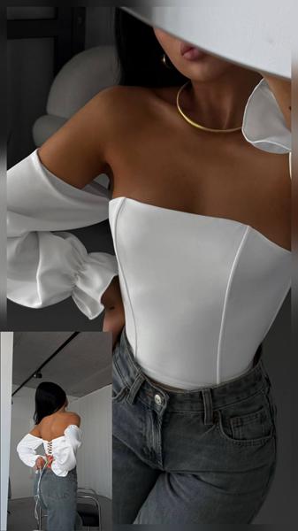 Корсет Alisa Brand (S-XL) 611 white (лето)