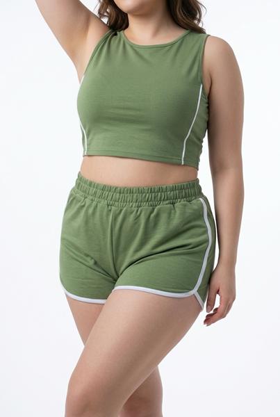 Шорты Sport style (S-XL) 1614 green (лето)