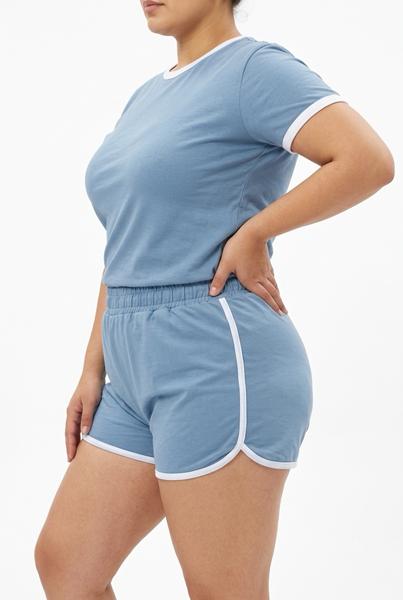 Шорты Sport style (S-XL) 1614 l.blue (лето)