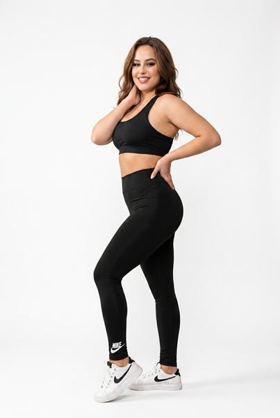 Лосины Sport style (S-XL) 500-2 black (деми)