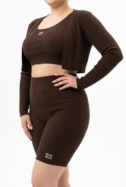 Велосипедки Sport style (S-XL) 51771 brown (лето)