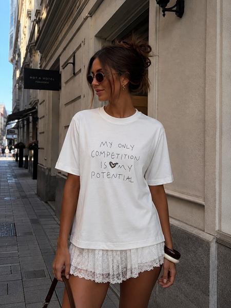 Футболка New Season (S-L) F054 white (лето)