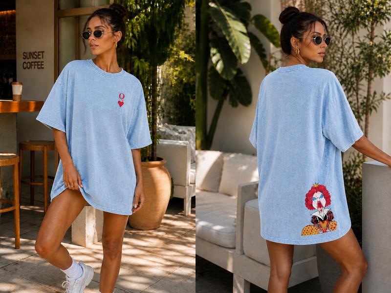 Футболка New Season (one size) FV041 l.blue (лето)