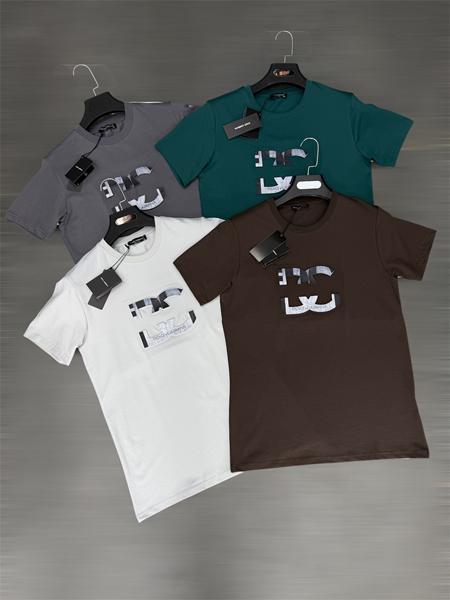 Футболка F.T.H (S-2XL) F1394 green (лето)