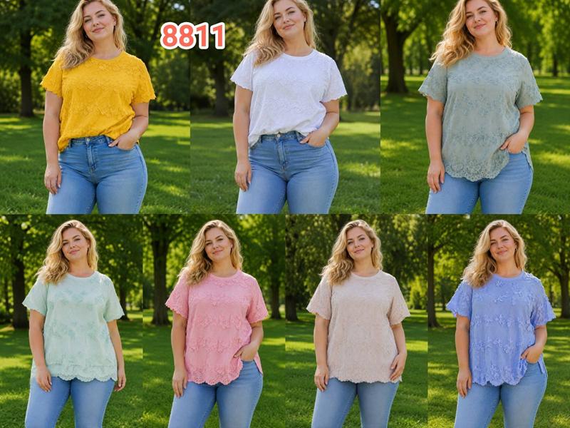 Футболка Monarlir (2XL-5XL) 8811 blue (лето)