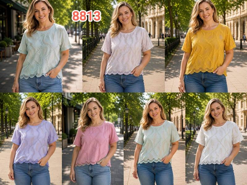 Футболка Monarlir (2XL-5XL) 8813 l.green (лето)
