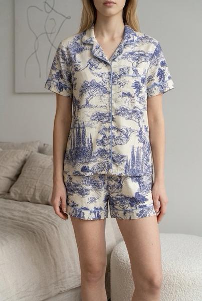 Пижама Trikotag (M-2XL) 998 blue (лето)