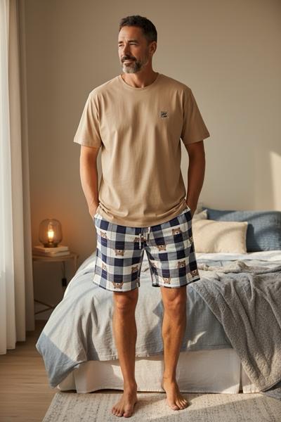 Пижама Trikotag (M-2XL) TR22 beige (лето)