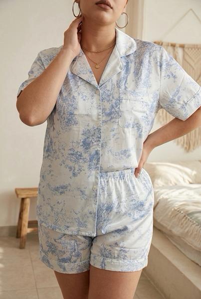 Пижама Trikotag (3XL-5XL) TR02 l.blue (лето)