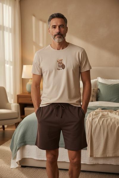 Пижама Trikotag (M-2XL) TR18 beige (лето)
