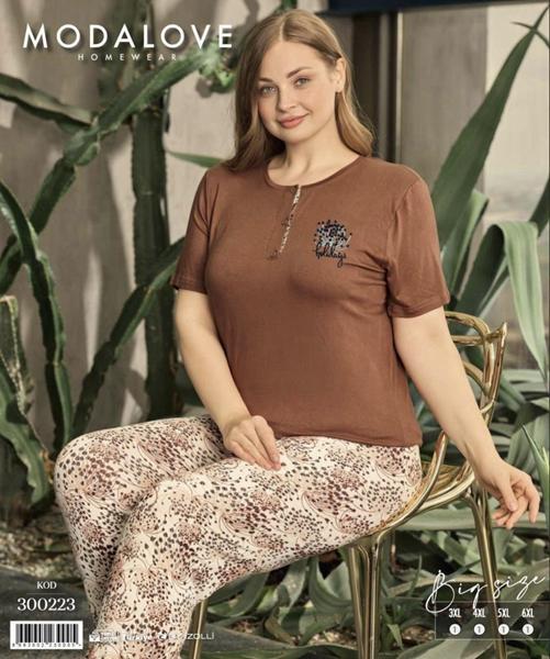 Пижама Trikotag (3XL-6XL) 300223 brown (лето)