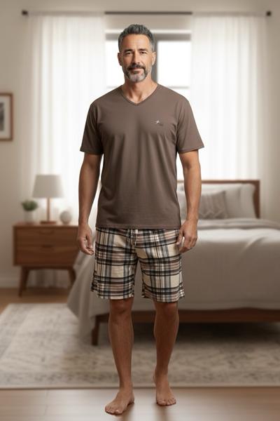 Пижама Trikotag (XL-4XL) TR24 brown (лето)