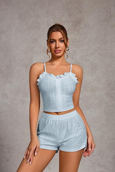 Пижама Trikotag (S-XL) TR35 l.blue (лето)