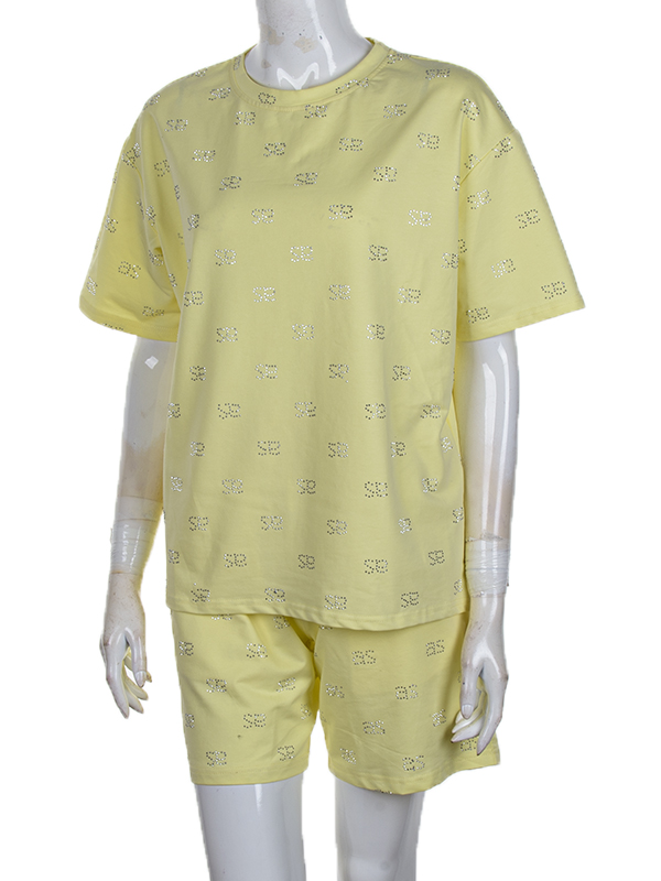 Костюм CND2 (M-2XL) 4407-WY124 yellow (лето)