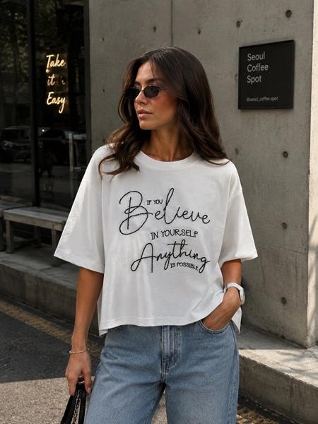 Футболка New Season (one size) F611 white (лето)