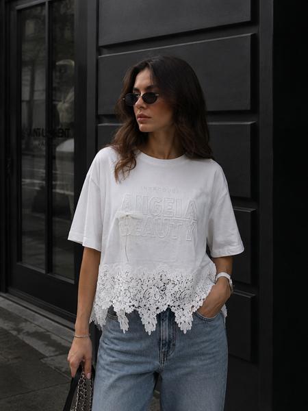 Футболка New Season (one size) F613 white (лето)
