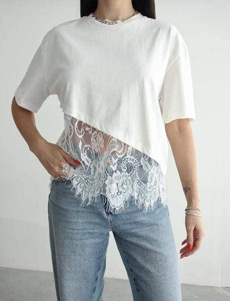 Футболка New Season (S-L) F615 white (лето)