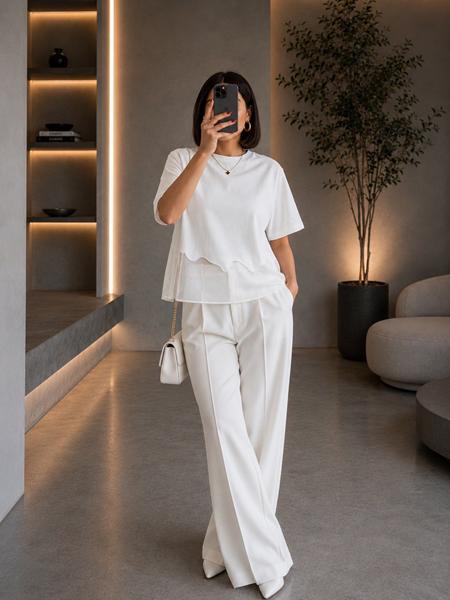 Футболка New Season (S-L) F618 white (лето)
