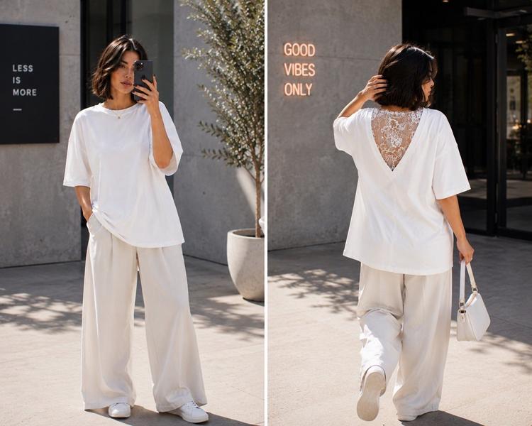 Футболка New Season (S-L) F620 white (лето)
