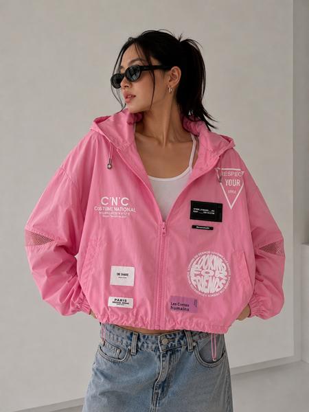 Ветровка New Season (one size) LV005 pink (деми)