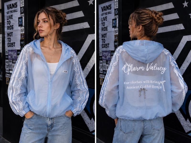 Ветровка New Season (one size) LV006 l.blue (деми)