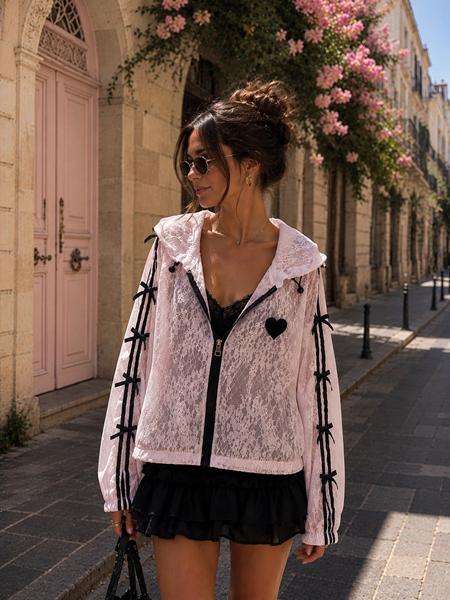Ветровка New Season (one size) LV010 pink (деми)