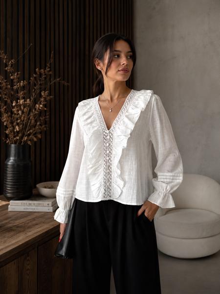 Блузка New Season (S-L) RB112 white (деми)