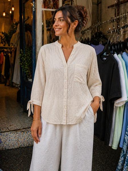 Рубашка New Season (52-56) RB612 beige (деми)