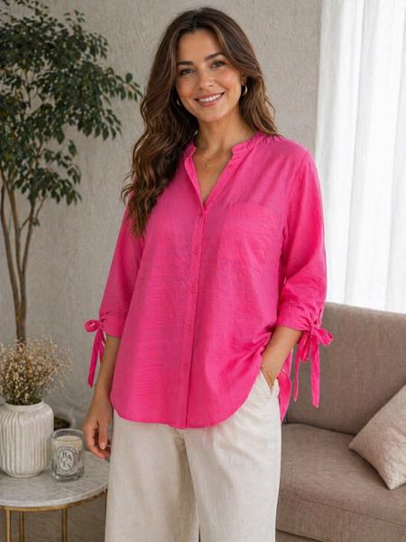 Рубашка New Season (50-56) RB623 pink (деми)