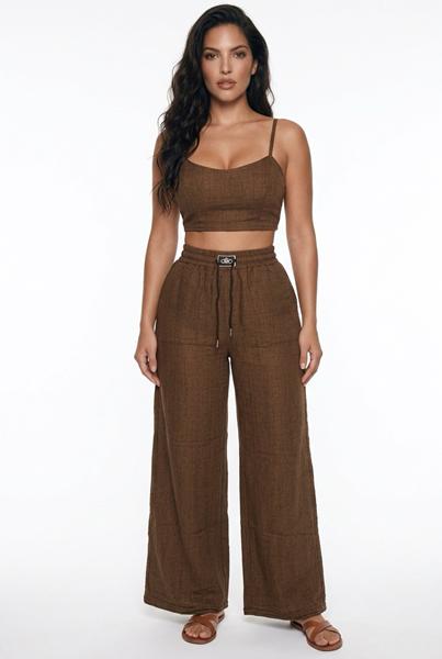 Штаны Sport style (XL-3XL) 49045 brown (лето)