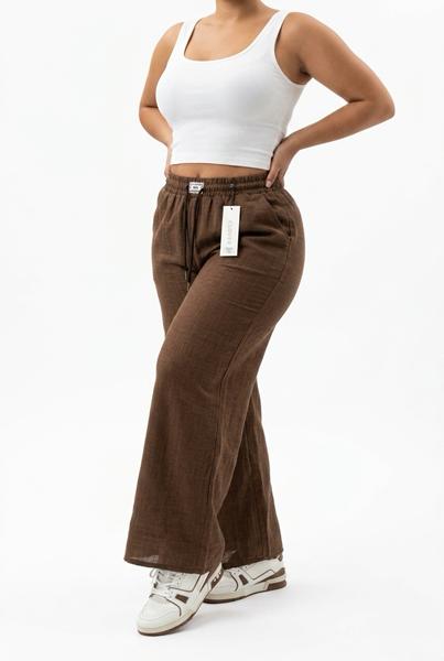 Штаны Sport style (4XL-6XL) 49046 d.brown (лето)