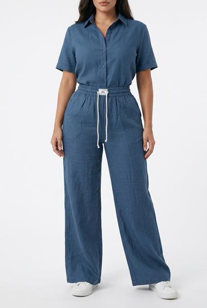 Штаны Sport style (XL-4XL) 4960 blue (лето)