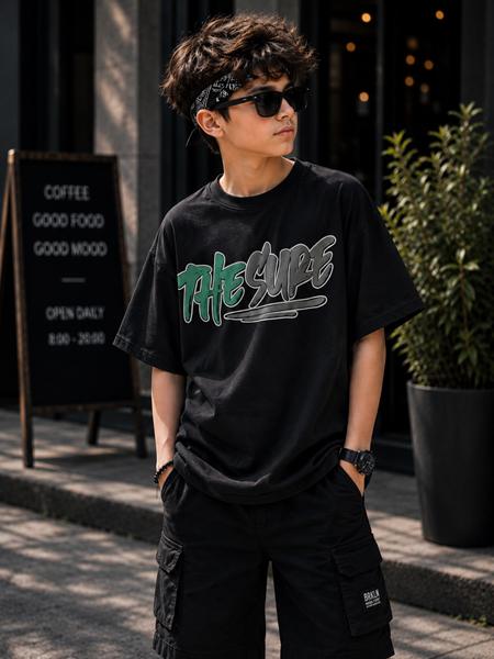 Футболка Major (134-152) 3694 black (лето)