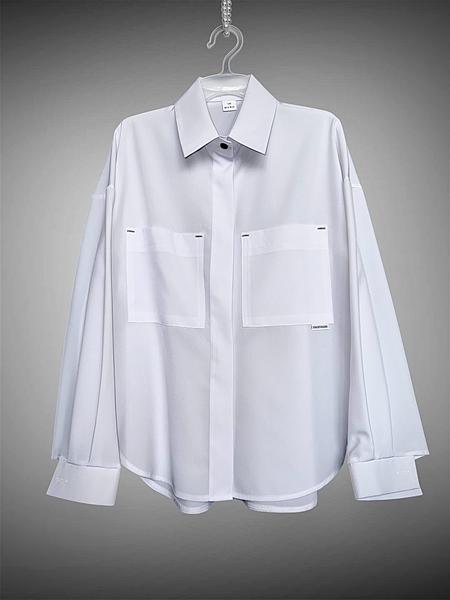 Рубашка SunnyTot (122-140) ST05 white (деми)