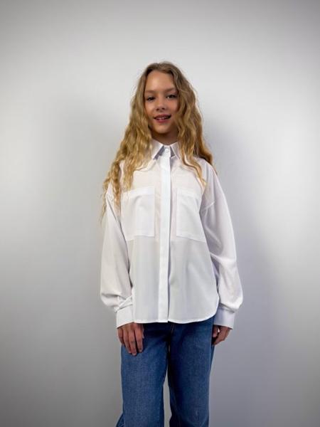 Рубашка SunnyTot (146-164) ST07 white (деми)