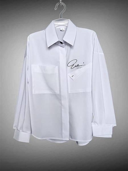 Рубашка SunnyTot (122-140) ST02 white (деми)