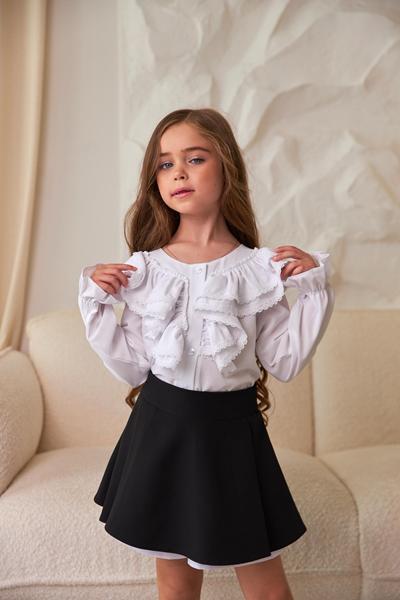Блузка SunnyTot (128-152) ST28 white (деми)