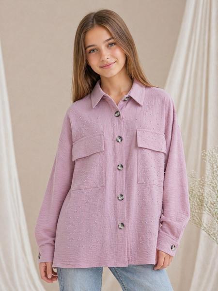 Рубашка SunnyTot (140-164) ST39 pink (деми)
