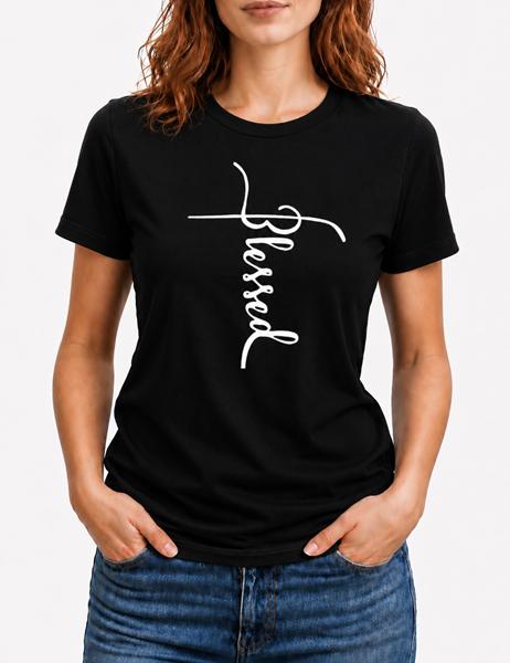 Футболка ALIA (M-3XL) AL187 black (лето)