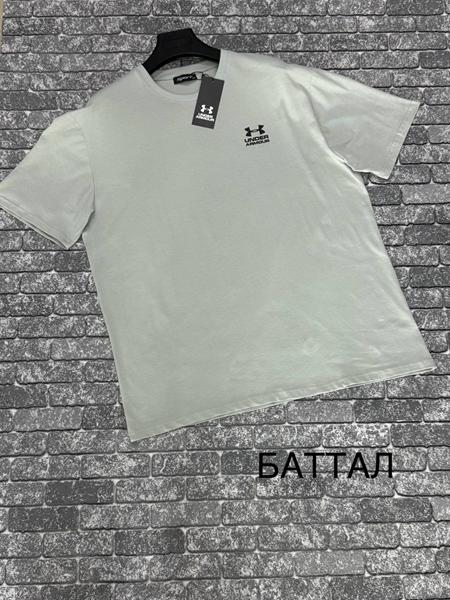 Футболка F.T.H (3XL-4XL) F1473 l.grey (лето)