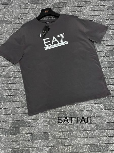 Футболка F.T.H (3XL-4XL) F1477 grey (лето)
