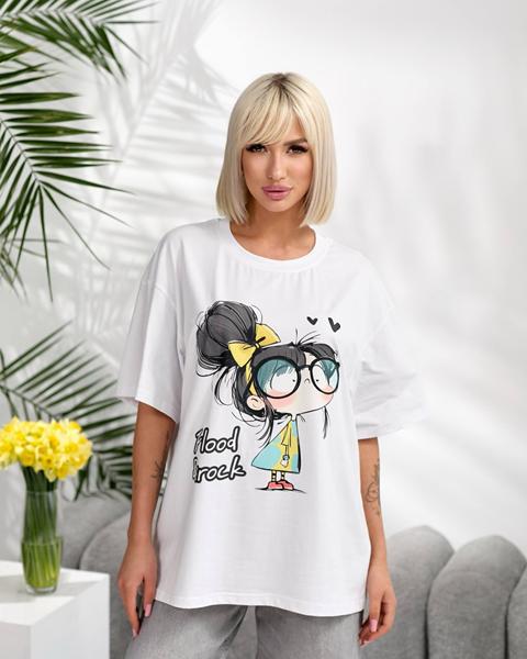 Футболка Lelis (one size) 1060-25 white (лето)